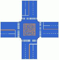 2.非机动车驶区标线 3.中心圈 4.导流线 2.3.1.